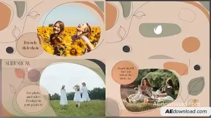 Friends Slideshow for After Effects Openers template preview