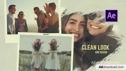 Friends Story - Brush Memories Slideshow Openers template preview