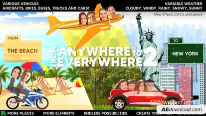From Anywhere To Everywhere 2 Elements template preview