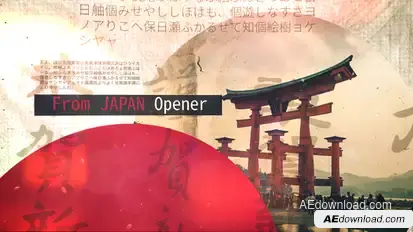 From Japan Opener Openers template preview