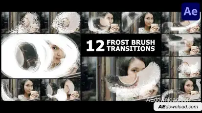 Frost Brush Painting Transitions | After Effects Elements template preview