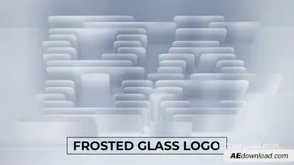 Frosted Glass Logo Reveal Logo Stings template preview