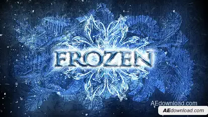 Frozen - Winter Titles Opener Openers template preview