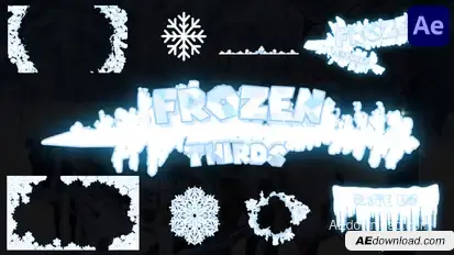 Frozen Lower Thirds And Textures | After Effects Elements template preview