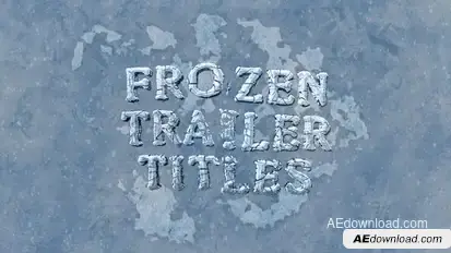 Frozen Trailer Titles Titles template preview
