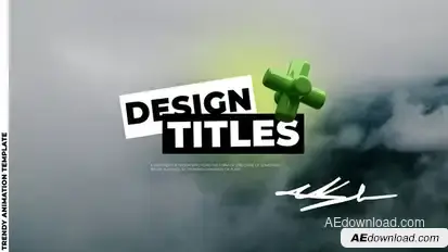 Full Screen 3D Titles Titles template preview