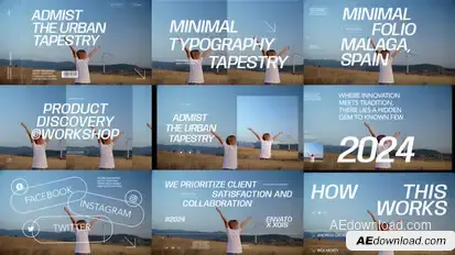 Fullscreen Promo Video Displays template preview