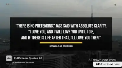 FullScreen Quotes 1.0  AE Titles template preview