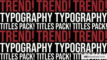 Fullscreen Typography | After Effects Titles template preview
