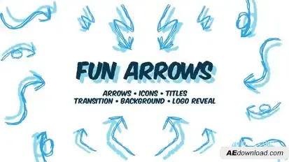 Fun Arrows - Hand Drawn Pack Elements template preview