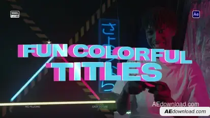 Fun Colorful Titles Titles template preview
