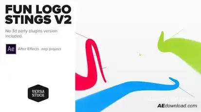 Fun Logo Stings with Social Logos Logo Stings template preview