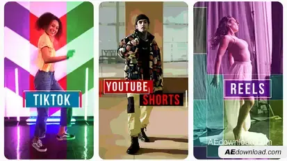 Music Video Effects Vertical - Instagram Reels, TikTok, Shorts Video Displays template preview
