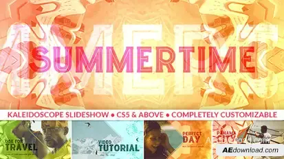 Fun Summer Slideshow Video Displays template preview