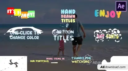 Fun Titles | After Effects Titles template preview