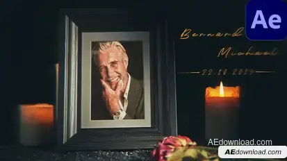 Funeral Memorial Video Displays template preview