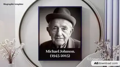 Funeral Memorial Biography Openers template preview