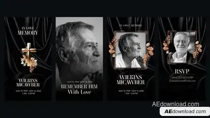 Funeral Video Template Video Displays template preview