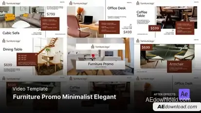 Funiture Promo - Minimalist Elegant After Effects Project Files Openers template preview