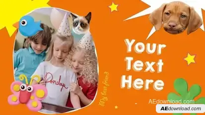 Videohive Funky Celebration Birthday Slideshow Video Displays template preview