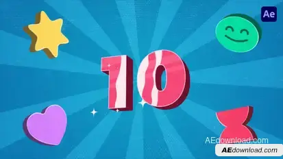Funky Countdown Intro Opener Openers template preview