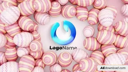 Funky Easter Eggs Reveal Easter template preview