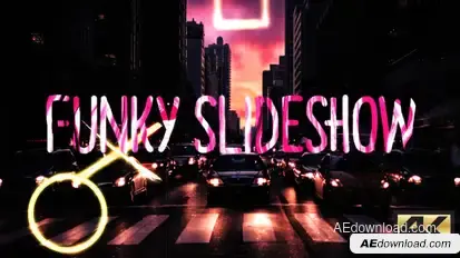 Funky Slideshow Video Displays template preview