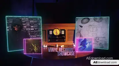 Funky Vinyl Record Opener Product Promo template preview