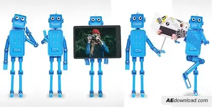 Funny Robot Character - Animation Toolkit Openers template preview