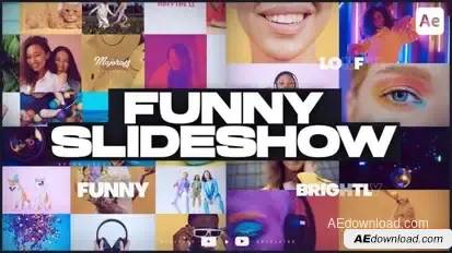 Funny Slideshow Openers template preview