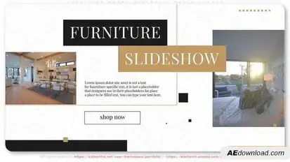 Furniture Promo Cinematic Media Opener Openers template preview