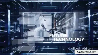 Future Technolgy Business Slideshow Video Displays template preview