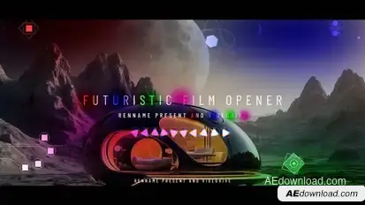 Futuristic Film Opener Openers template preview
