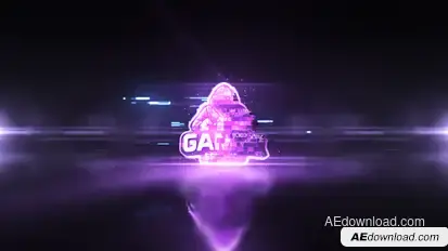 Futuristic Glitch Logo Reveal Logo Stings template preview
