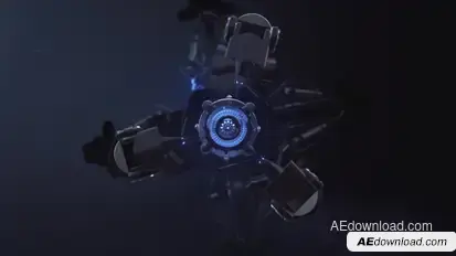 Futuristic Mechanism Logo Reveal Logo Stings template preview