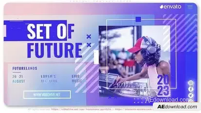 Futuristic Music Set Openers template preview