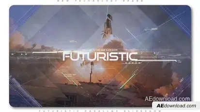 Futuristic Parallax Slideshow | Opener Video Displays template preview