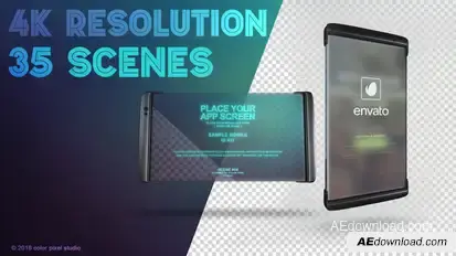 Futuristic Phone App Promo Product Promo template preview