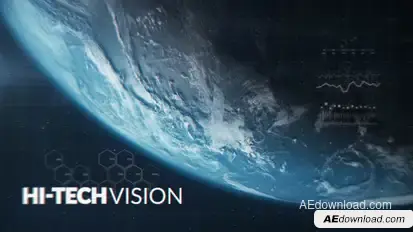 Futuristic Space Trailer Titles template preview