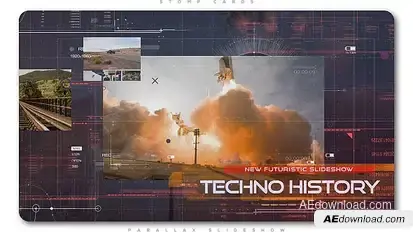 Futuristic Technology Slideshow | Opener Video Displays template preview