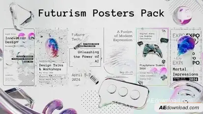 Futuristism Poster Pack Openers template preview