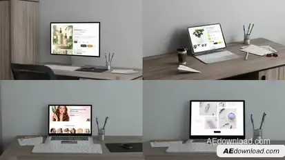 Gadget collection mockup Product Promo template preview