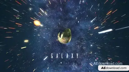 Galaxy Space Logo Reveal Logo Stings template preview