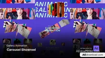 Gallery Animation - Carousel Showreel After Effects Template Openers template preview