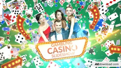 Gambling Casino Slideshow Video Displays template preview