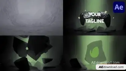 Game And Stream Logo Opener for After Effects Logo Stings template preview
