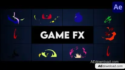 Game FX | After Effects Elements template preview