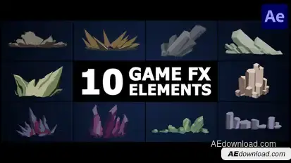 Game FX Elements | After Effects Elements template preview
