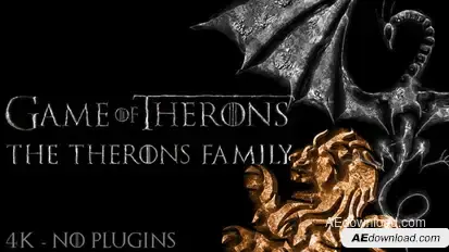 Game of Medieval Thrones Logo, Title Reveal Logo Stings template preview