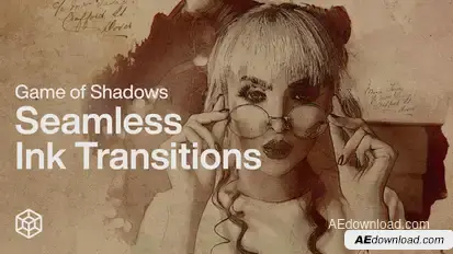 Game of Shadows - Seamless Ink Transitions Titles template preview